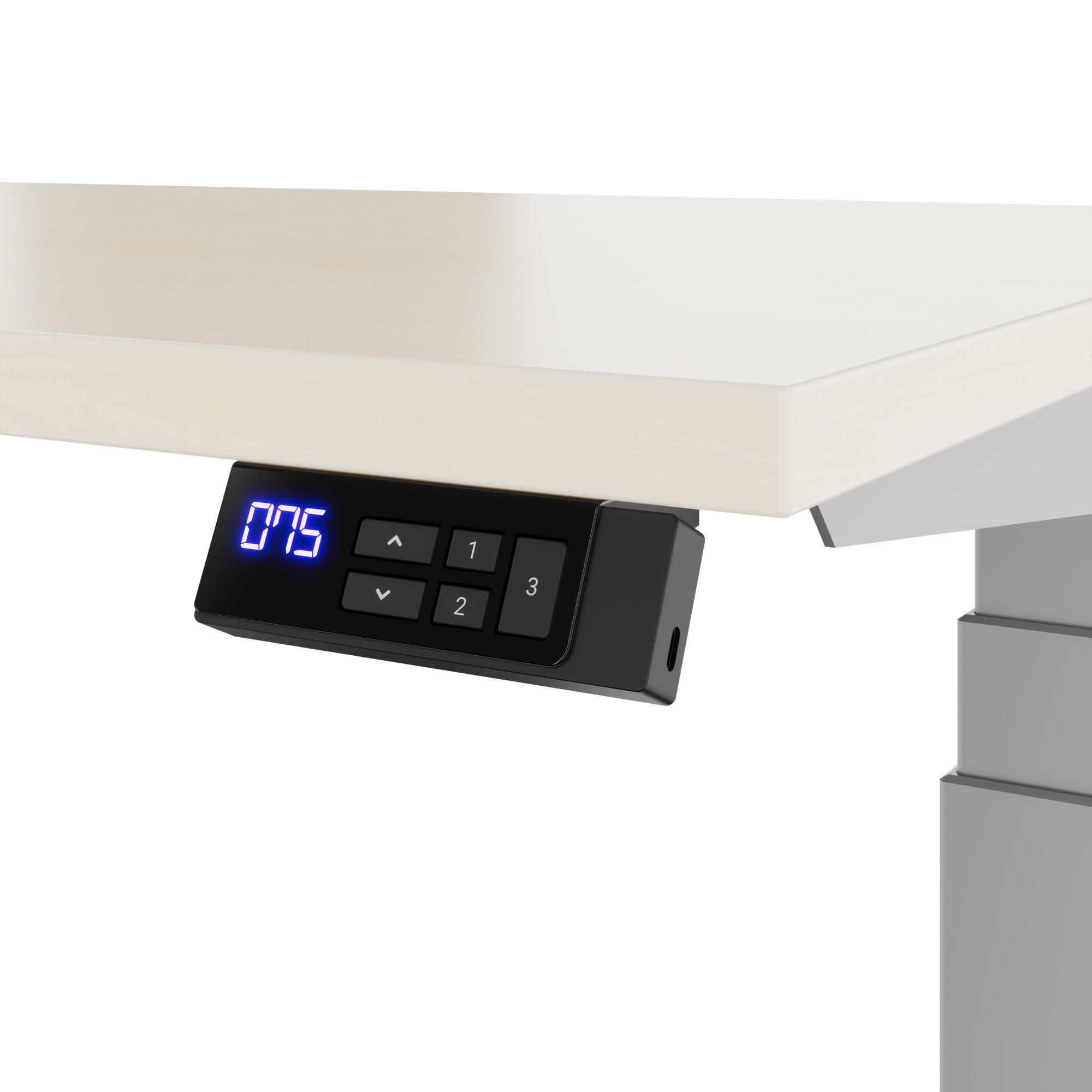 TELDRA Office, Desk a 2 motori | 1600 - 1800 x 800 mm, regolabile in altezza elettricamente, acero - 7 Main Image