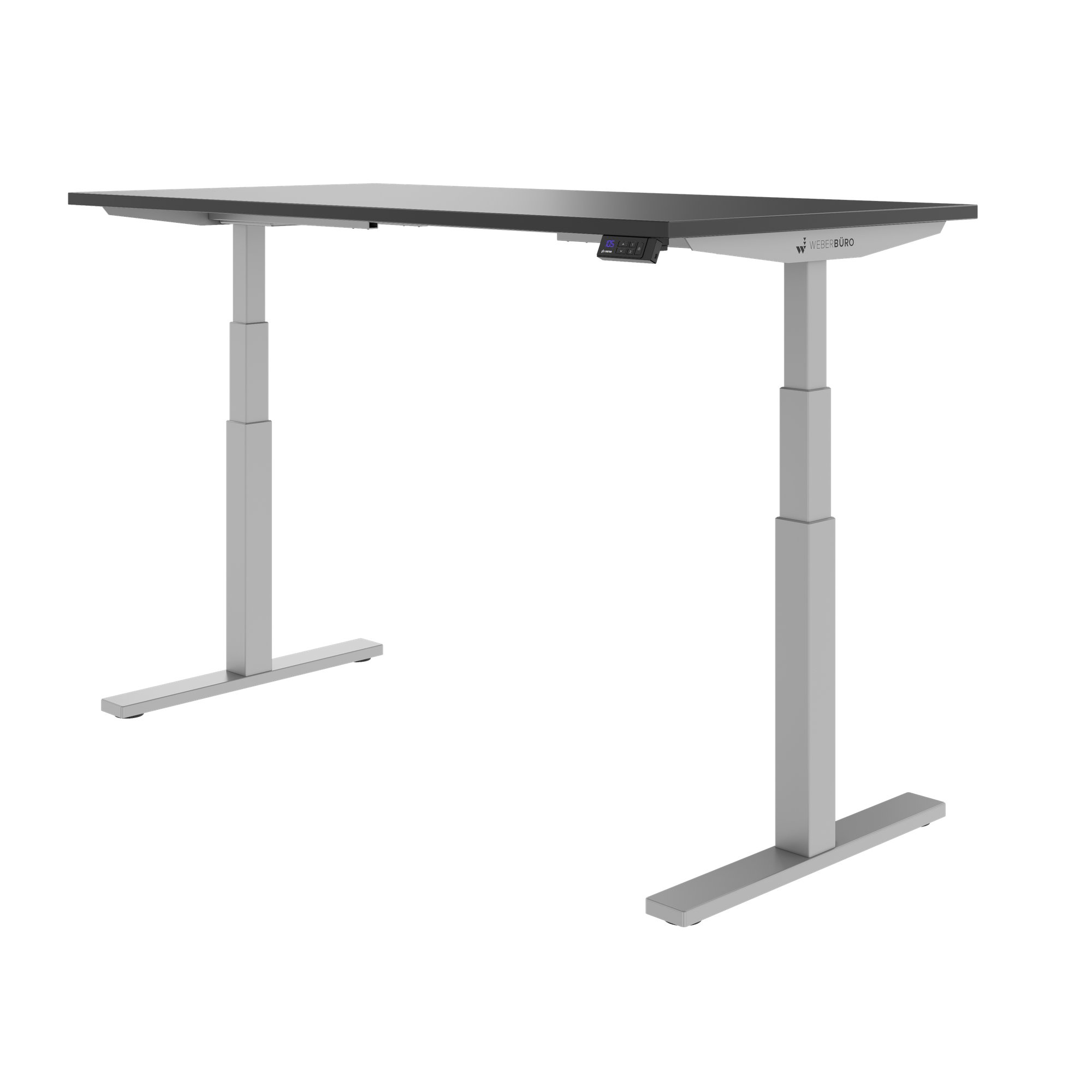 TELDRA Office, Desk a 2 motori | 1600 - 1800 x 800 mm, regolabile in altezza elettricamente, antracite - 4 Main Image