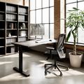 TELDRA Office, 2-Motoren-Schreibtisch | 1600 - 1800 mm, elektrisch höhenverstellbar, Anthrazit