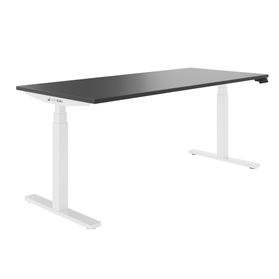 TELDRA Office, 2-Motoren-Schreibtisch | 1600 - 1800 mm, elektrisch höhenverstellbar, Anthrazit