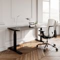 TELDRA Office, 2-Motoren-Schreibtisch | 1600 - 1800 mm, elektrisch höhenverstellbar, Cubanitgrau