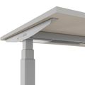 TELDRA Office, 2-motor desk | 1600 - 1800 x 800 mm, electrically height adjustable, linoleum Pebble - 5 Thumbnail Image