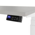 TELDRA Office, 2-motor desk | 1600 - 1800 x 800 mm, electrically height adjustable, linoleum Pebble - 7 Thumbnail Image