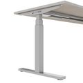TELDRA Office, 2-motor desk | 1600 - 1800 x 800 mm, electrically height adjustable, linoleum Pebble - 6 Thumbnail Image