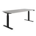TELDRA Office, 2-motor desk | 1800 mm, electrically height-adjustable, Linoleum Pebble  - 1 Thumbnail Image