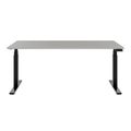 TELDRA Office, 2-motor desk | 1800 mm, electrically height-adjustable, Linoleum Pebble  - 3 Thumbnail Image