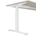 TELDRA Office, 2-motor desk | 1600 - 1800 x 800 mm, electrically height adjustable, linoleum Pebble - 6 Thumbnail Image
