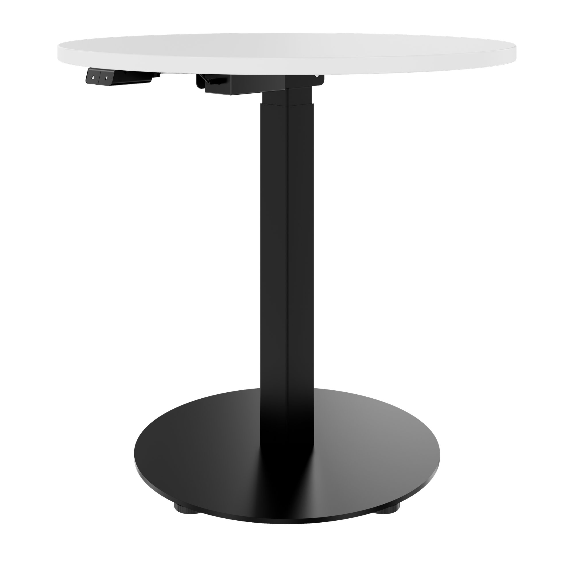 OPTIMA Up meeting table | Ø 800 mm, round, electrically height adjustable, white - 1 Main Image