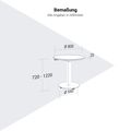 OPTIMA Up meeting table | Ø 800 mm, round, electrically height adjustable, black - 7 Thumbnail Image