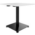 OPTIMA Up meeting table | 800 x 800 mm, electrically height adjustable, white - 1 Thumbnail Image