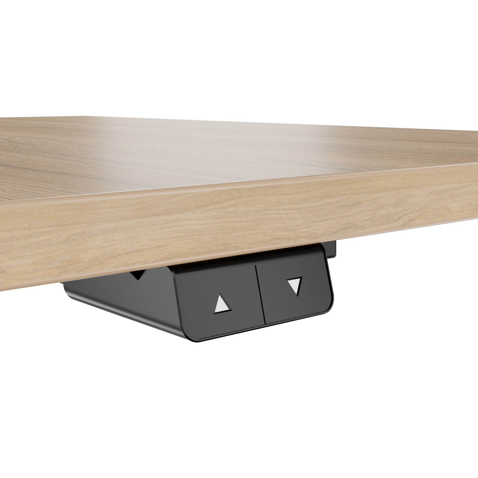 OPTIMA Up meeting table | 800 x 800 mm, electrically height adjustable, amber oak - 5 Main Image