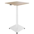 OPTIMA Up meeting table | 800 x 800 mm, electrically height adjustable, amber oak - 3 Thumbnail Image