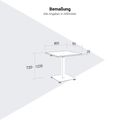 OPTIMA Up meeting table | 800 x 800 mm, electrically height adjustable, black - 8 Thumbnail Image