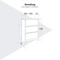NOVUM Empfangstheke | 800 - 1600 mm, Multicolor-LED-Beleuchtung, Bernsteineiche NOVUM Empfangstheke | 800 - 1600 mm, Multicolor-LED-Beleuchtung, Bernsteineiche