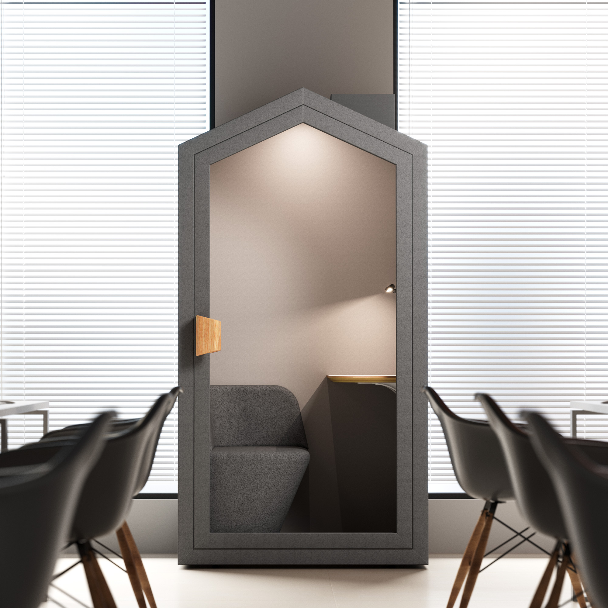 Soundbox QUIET HOUSE | Schallisolierte Telefonbox, für 1 Person - 18 Main Image