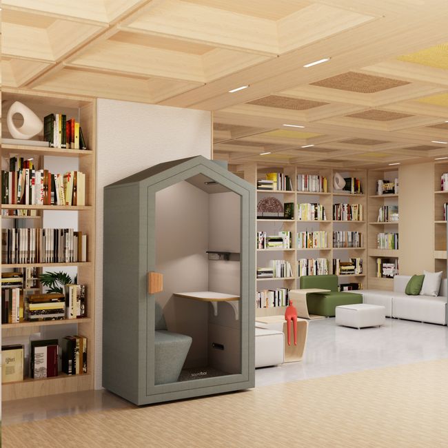 Soundbox QUIET HOUSE | Schallisolierte Telefonbox, für 1 Person