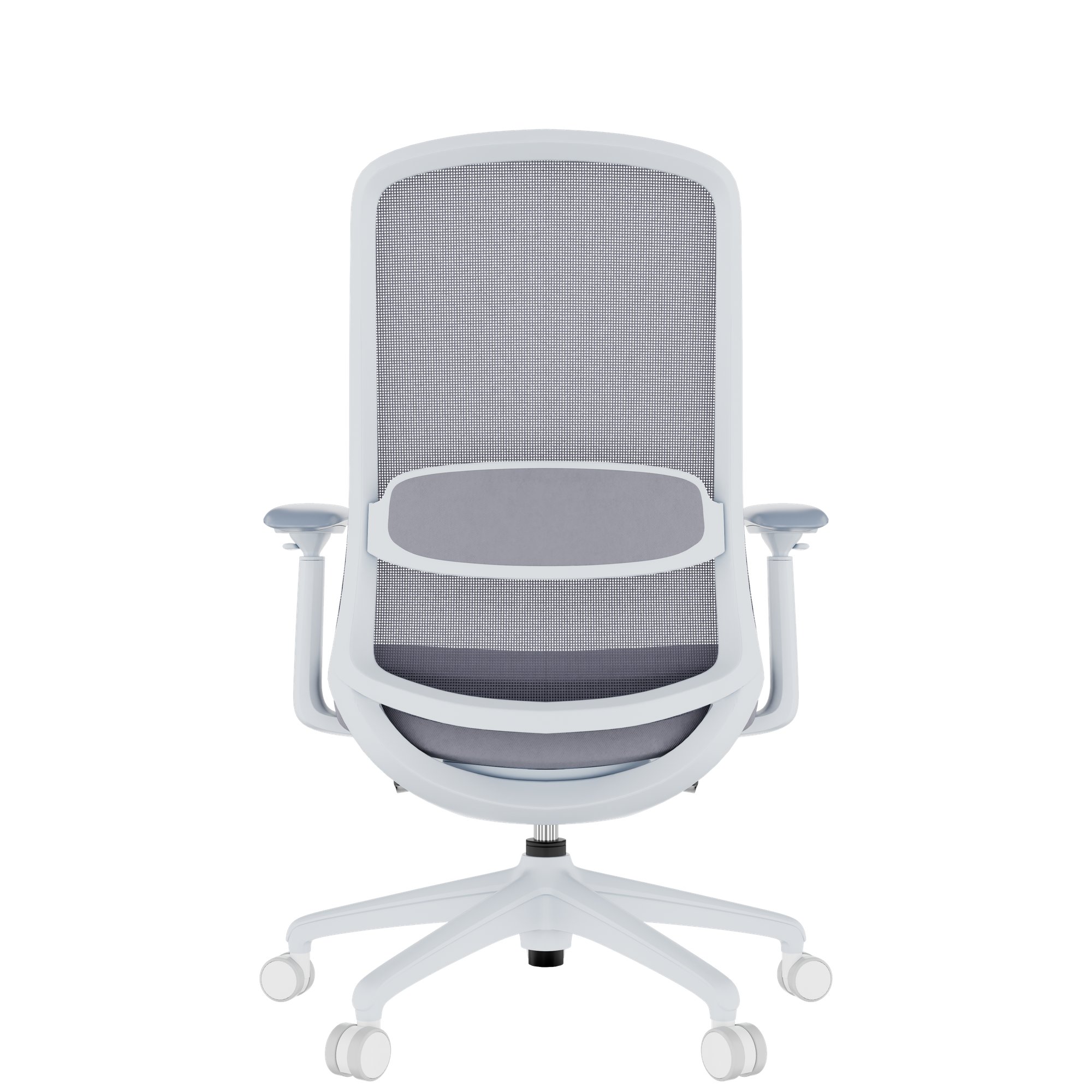 Smart Regola Net Office Swivel Chair | Meccanica sincrona, braccioli 4D, poggiatesta opzionale, grigio - 5 Main Image