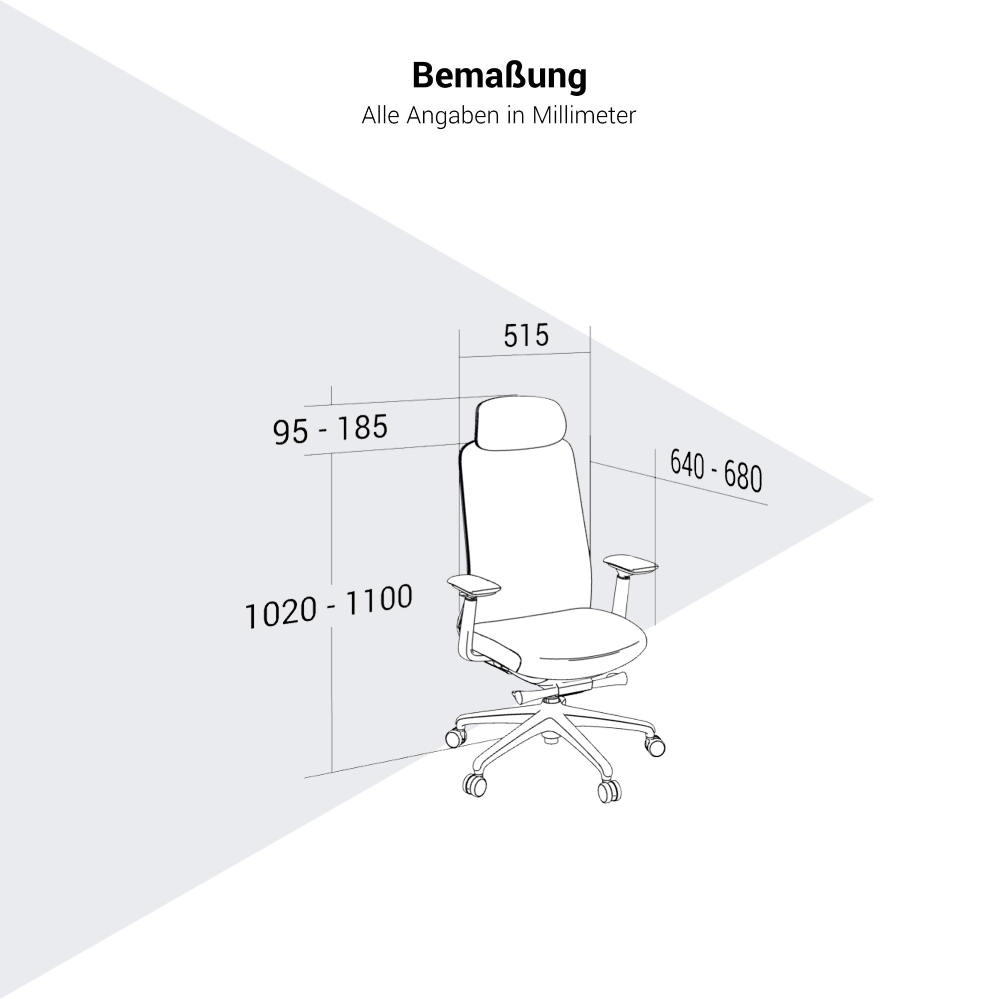 Smart Regola Net Office Swivel Chair | Meccanica sincrona, braccioli 4D, poggiatesta opzionale, grigio - 6 Main Image