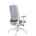 Smart Regola Net Office Swivel Chair | Meccanica sincrona, braccioli 4D, poggiatesta opzionale, grigio - 4 Thumbnail Image