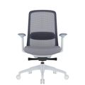 Smart Regola Net Office Swivel Chair | Meccanica sincrona, braccioli 4D, poggiatesta opzionale, grigio - 2 Thumbnail Image