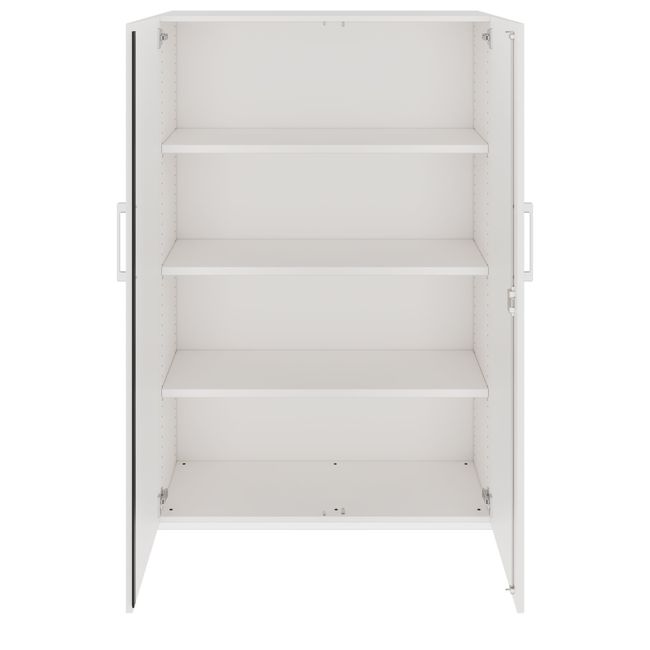 PRO Flügeltürenschrank | 4 OH, 800 - 1200 x 1510 mm, Soft-Close, Weiß PRO Flügeltürenschrank | 4 OH, 800 - 1200 x 1510 mm, Soft-Close, Weiß