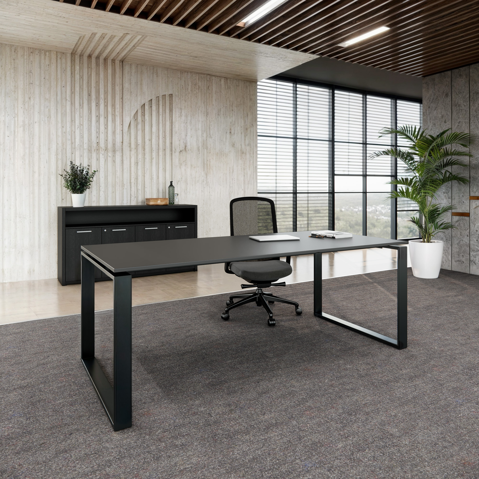 ART Bureau | 2000 x 900 mm, gris foncé - 5 Main Image