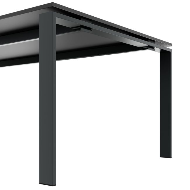 ART Konferenztisch | 2200 x 1100 mm, Dunkelgrau