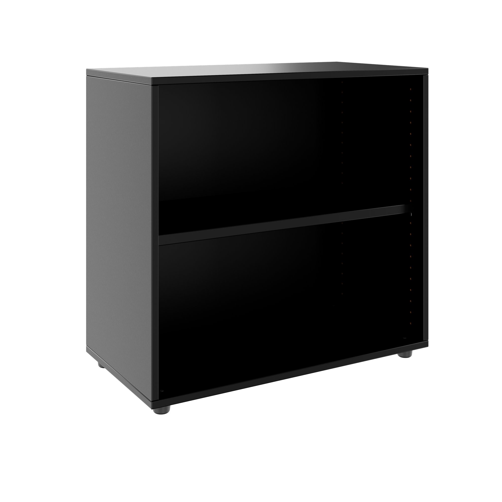 PRO Armoire d'étagère | 2 oh, 400 - 1200 x 770 mm, noir - 1 Main Image