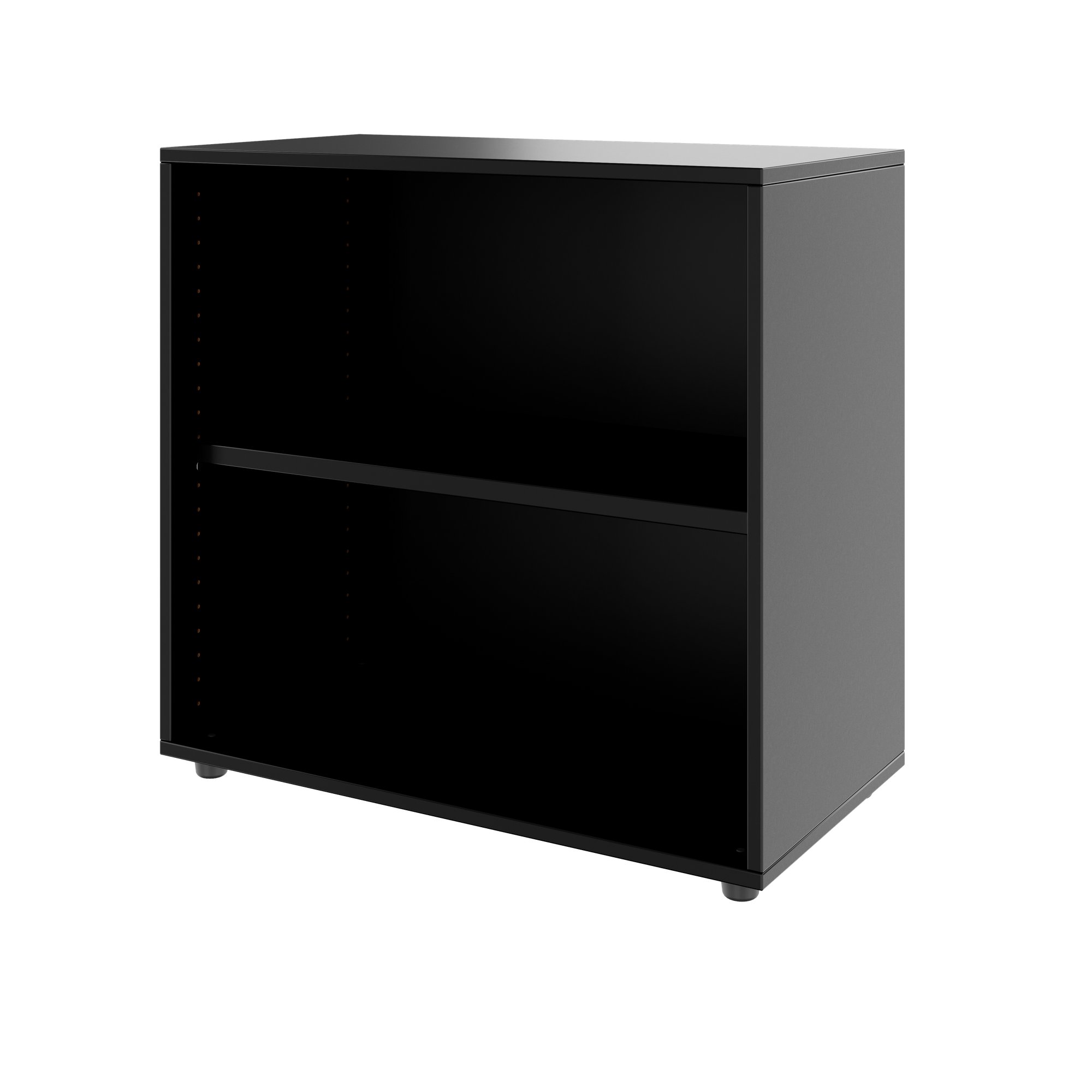PRO Armoire d'étagère | 2 oh, 400 - 1200 x 770 mm, noir - 4 Main Image
