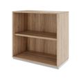 PRO Cabinet scaffale | 2 OH, 400 - 1200 x 770 mm, quercia naturale - 4 Thumbnail Image