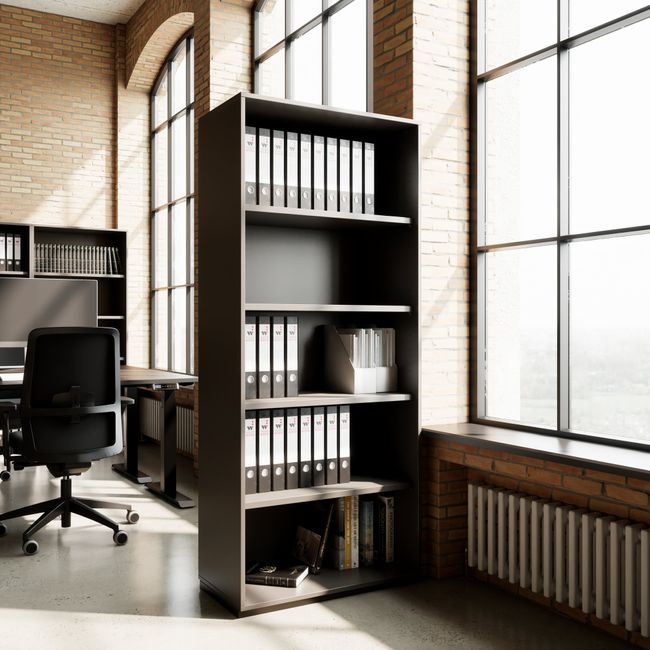 PRO Regalschrank | 5 OH, 400 - 1200 x 1880 mm, Graphit