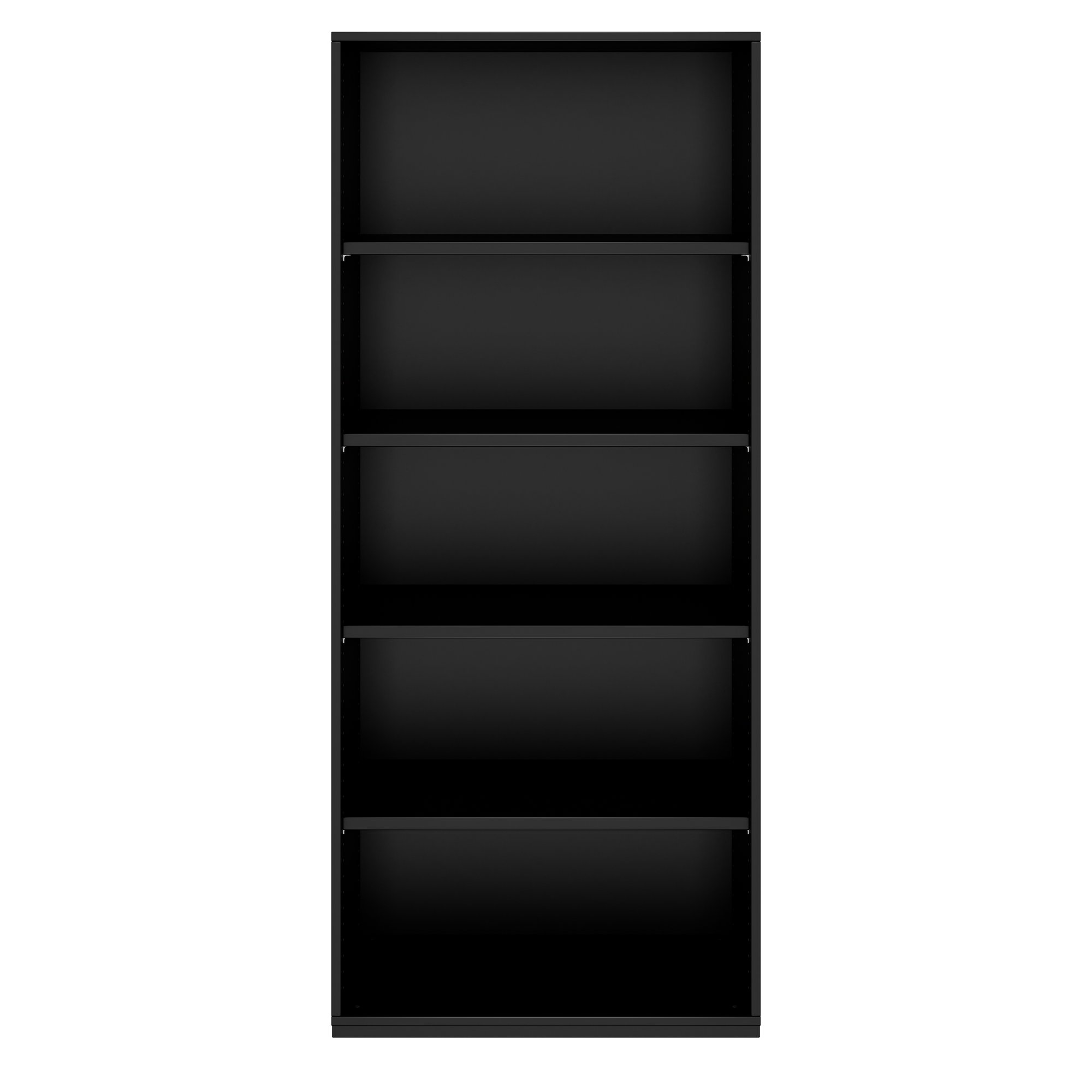PRO Regalschrank | 5 OH, 400 - 1200 x 1880 mm, Schwarz - 3 Main Image