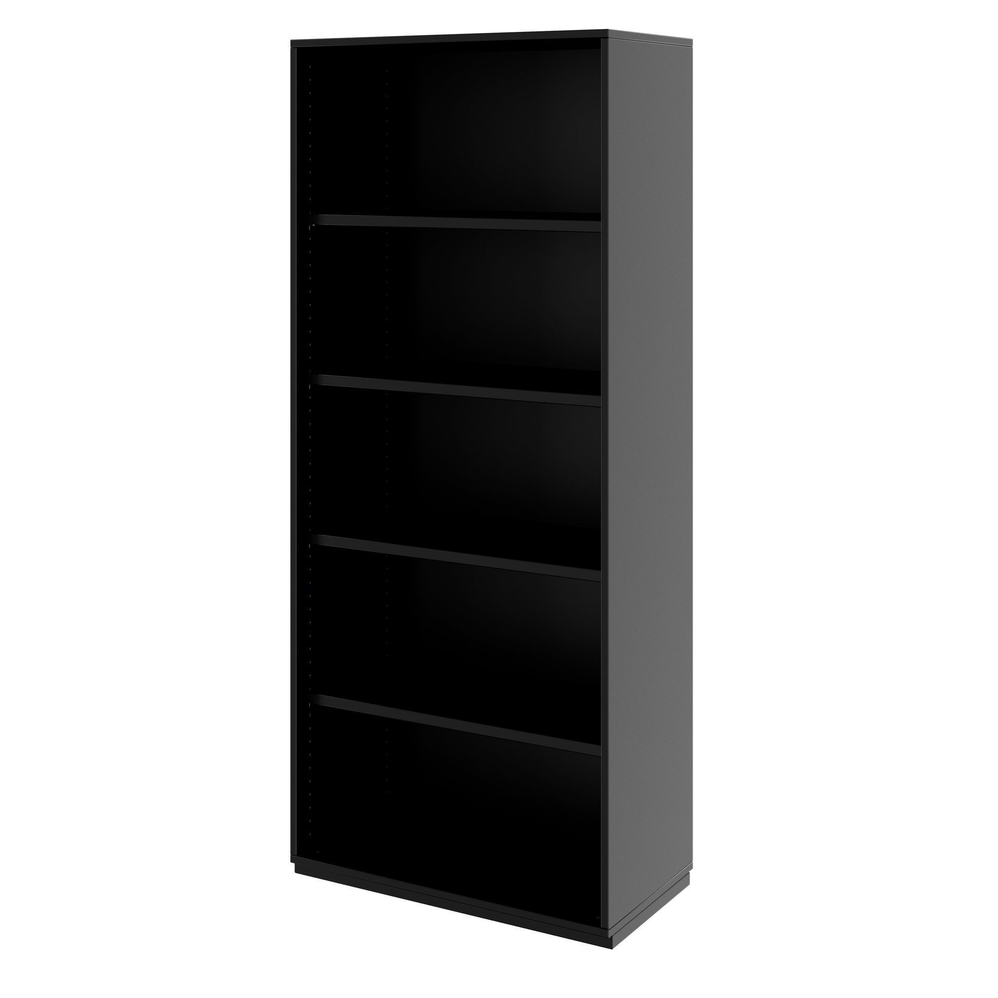 PRO Regalschrank | 5 OH, 400 - 1200 x 1880 mm, Schwarz - 4 Main Image