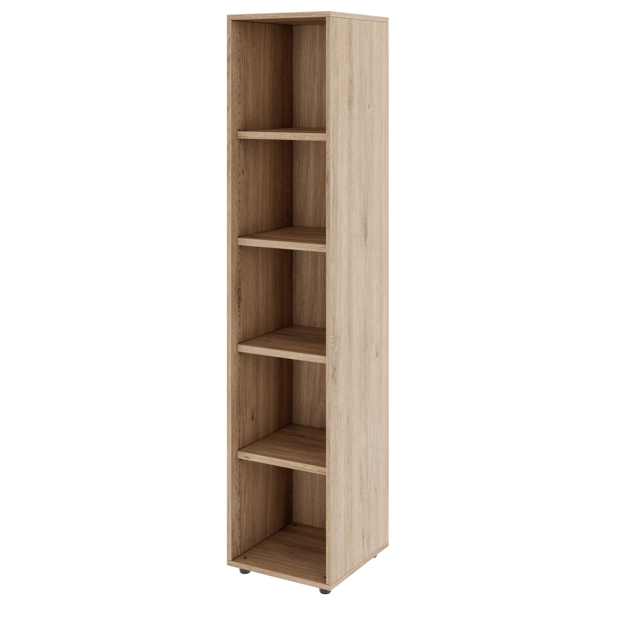 PRO Regalschrank | 5 OH, 400 - 1200 x 1880 mm, Natureiche - 4 Main Image