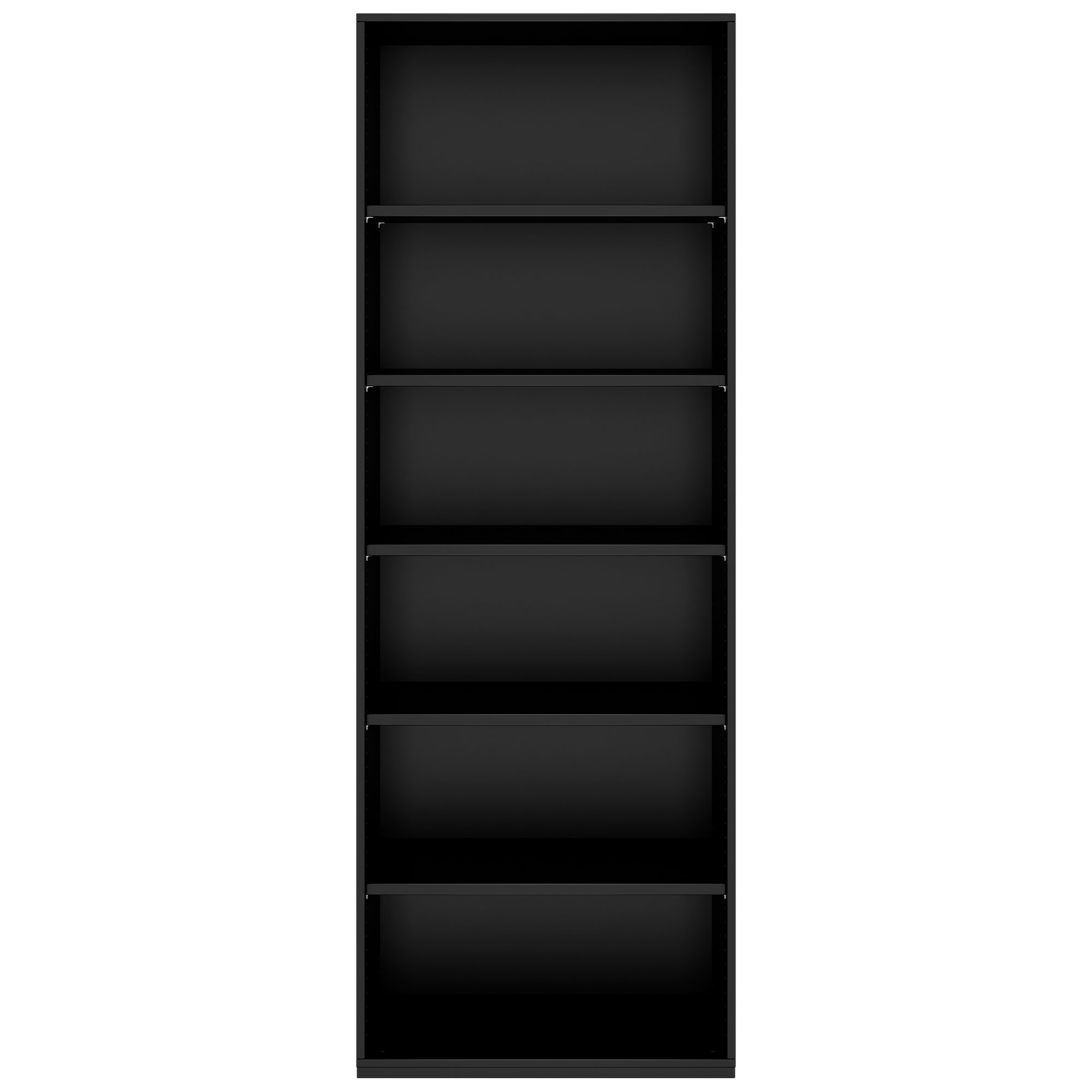 PRO Armoire d'étagère | 6 oh, 400 - 1200 x 2250 mm, noir - 4 Main Image