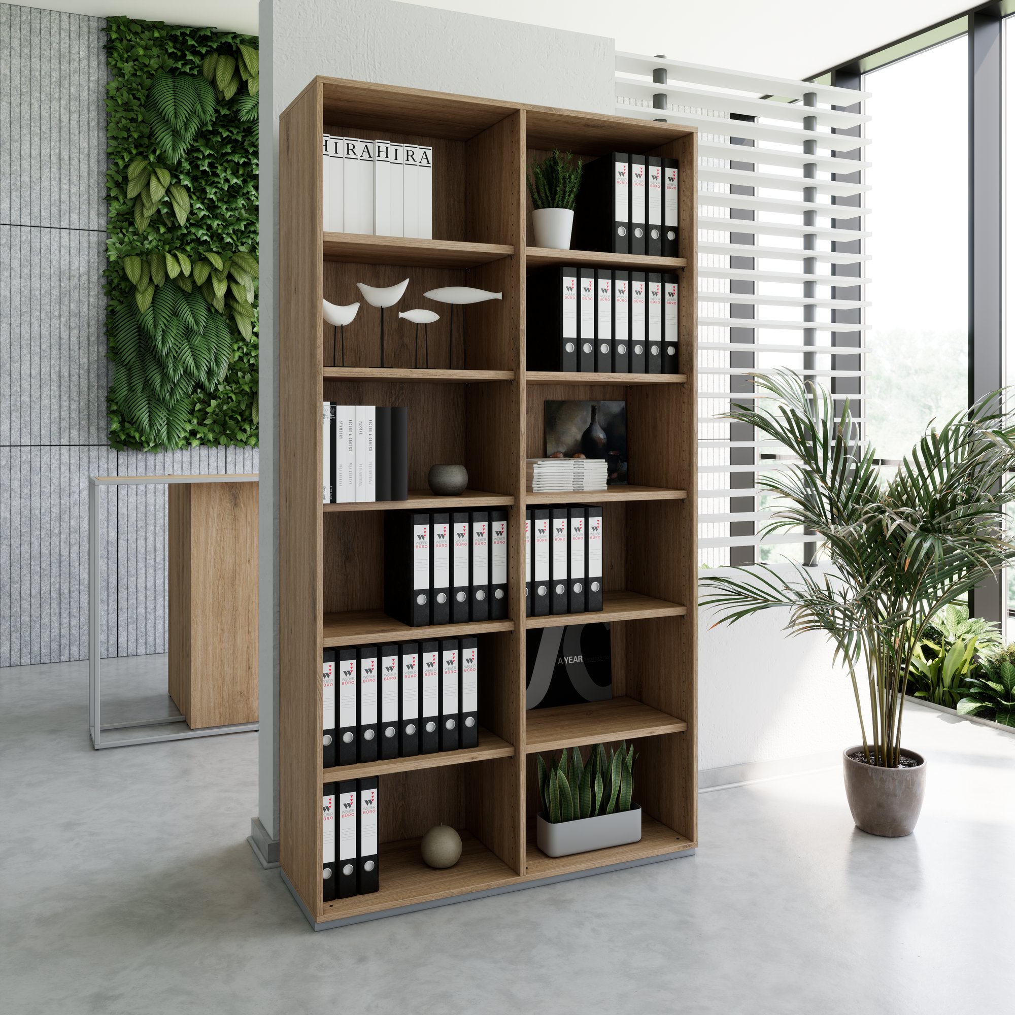 PRO Cabinet scaffale | 6 OH, 400 - 1200 x 2250 mm, quercia naturale - 3 Main Image