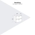 PRO Topping Register Gabinet | 2 OH, 800 x 770 mm, corpus incollato, bianco - 12 Thumbnail Image