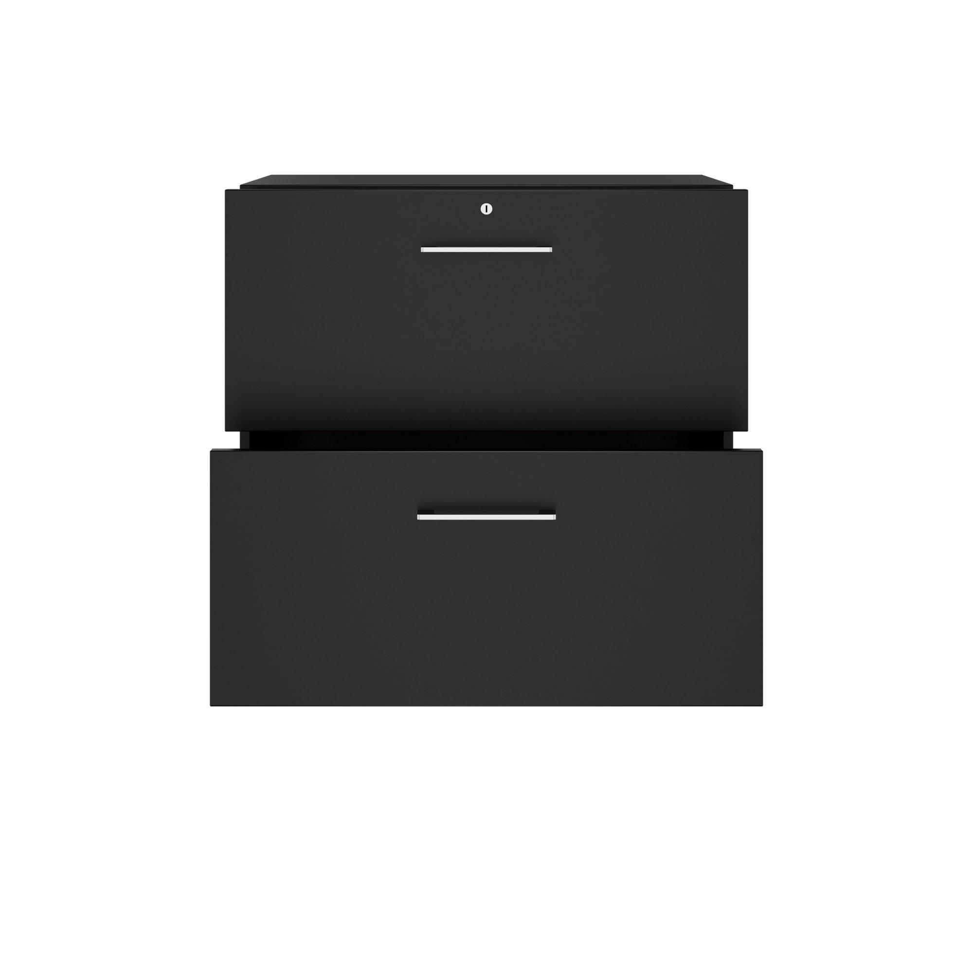 PRO Topping Register Gabinet | 2 OH, 800 x 770 mm, corpus incollato, nero - 3 Main Image