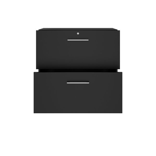 PRO Hängeregisterschrank | 2 OH, 800 x 770 mm, verleimter Korpus, Schwarz PRO Hängeregisterschrank | 2 OH, 800 x 770 mm, verleimter Korpus, Schwarz
