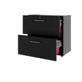 PRO Topping Register Gabinet | 2 OH, 800 x 770 mm, corpus incollato, nero - 4 Thumbnail Image