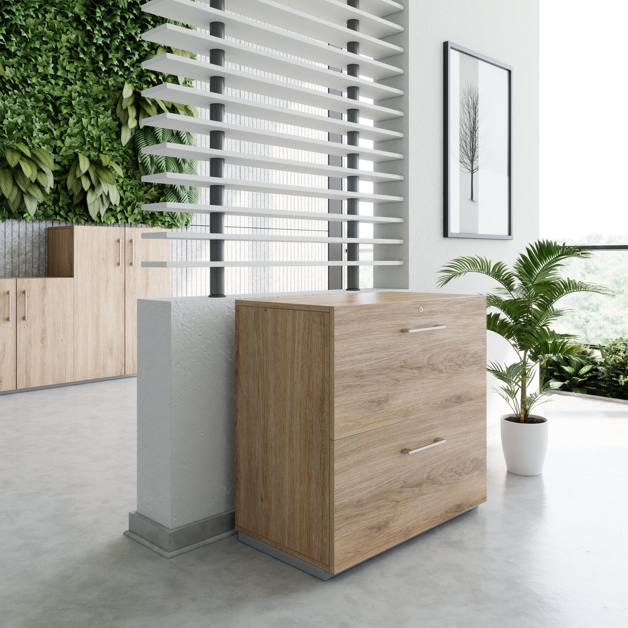 PRO Topping Register Gabinet | 2 OH, 800 x 770 mm, corpus incollato, quercia naturale - 13 Main Image