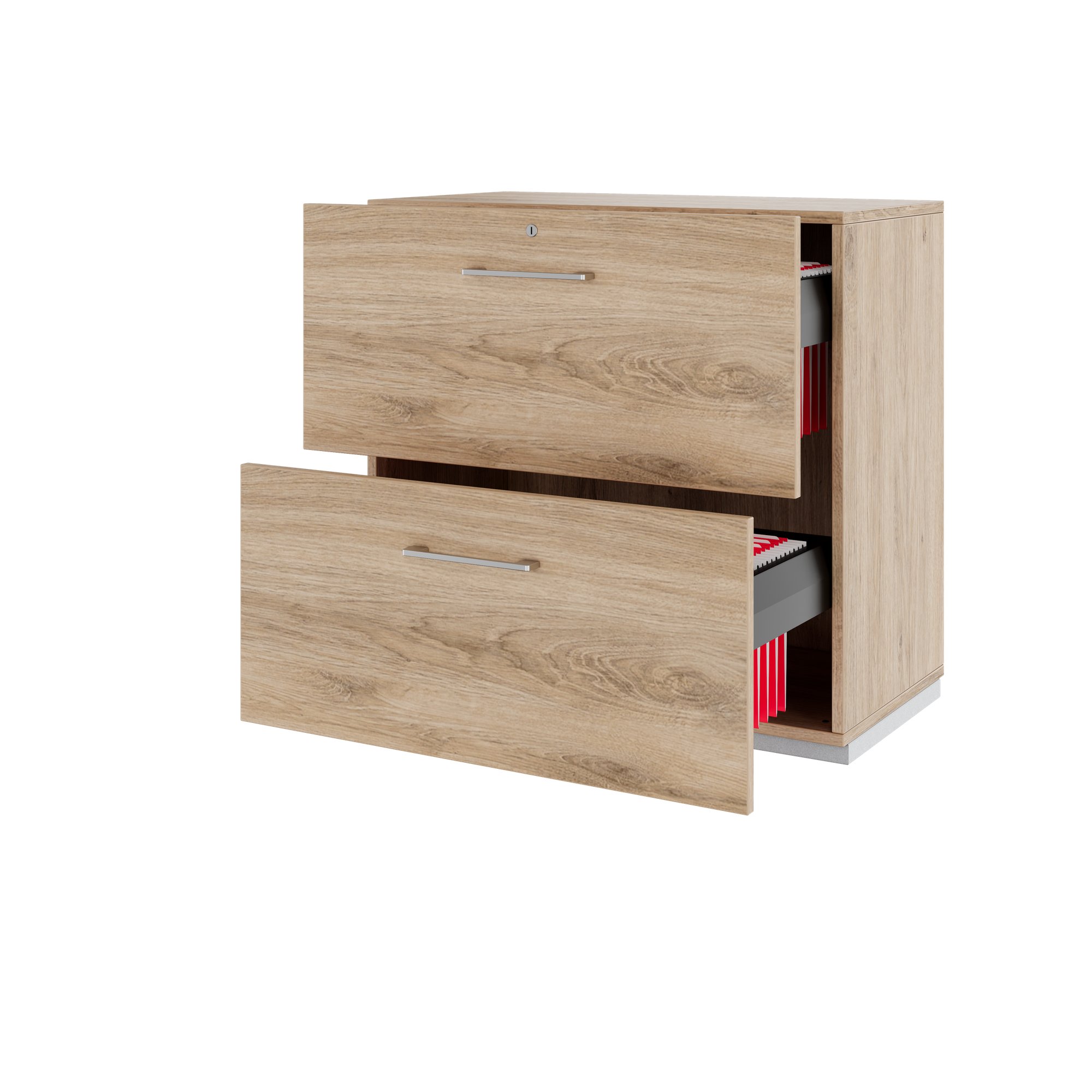 PRO Topping Register Gabinet | 2 OH, 800 x 770 mm, corpus incollato, quercia naturale - 4 Main Image