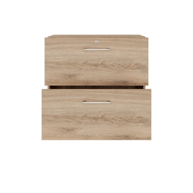 PRO Hängeregisterschrank | 2 OH, 800 x 770 mm, verleimter Korpus, Natureiche