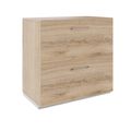 PRO Topping Register Gabinet | 2 OH, 800 x 770 mm, corpus incollato, quercia naturale - 1 Thumbnail Image