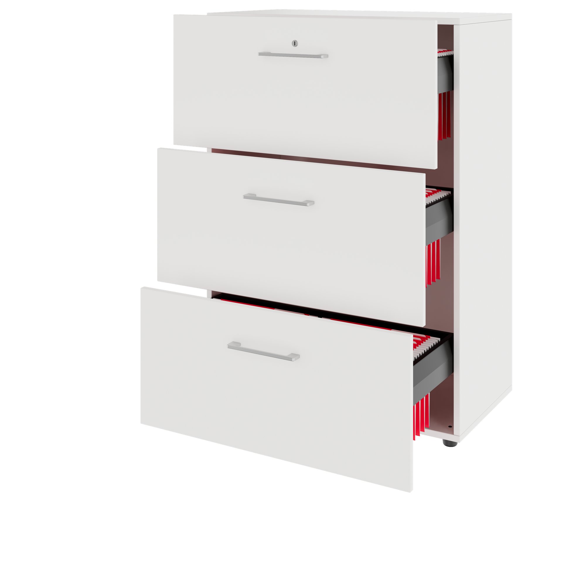 PRO Topping Register Gabinet | 3 OH, 800 x 1140 mm, corpus incollato, bianco - 4 Main Image