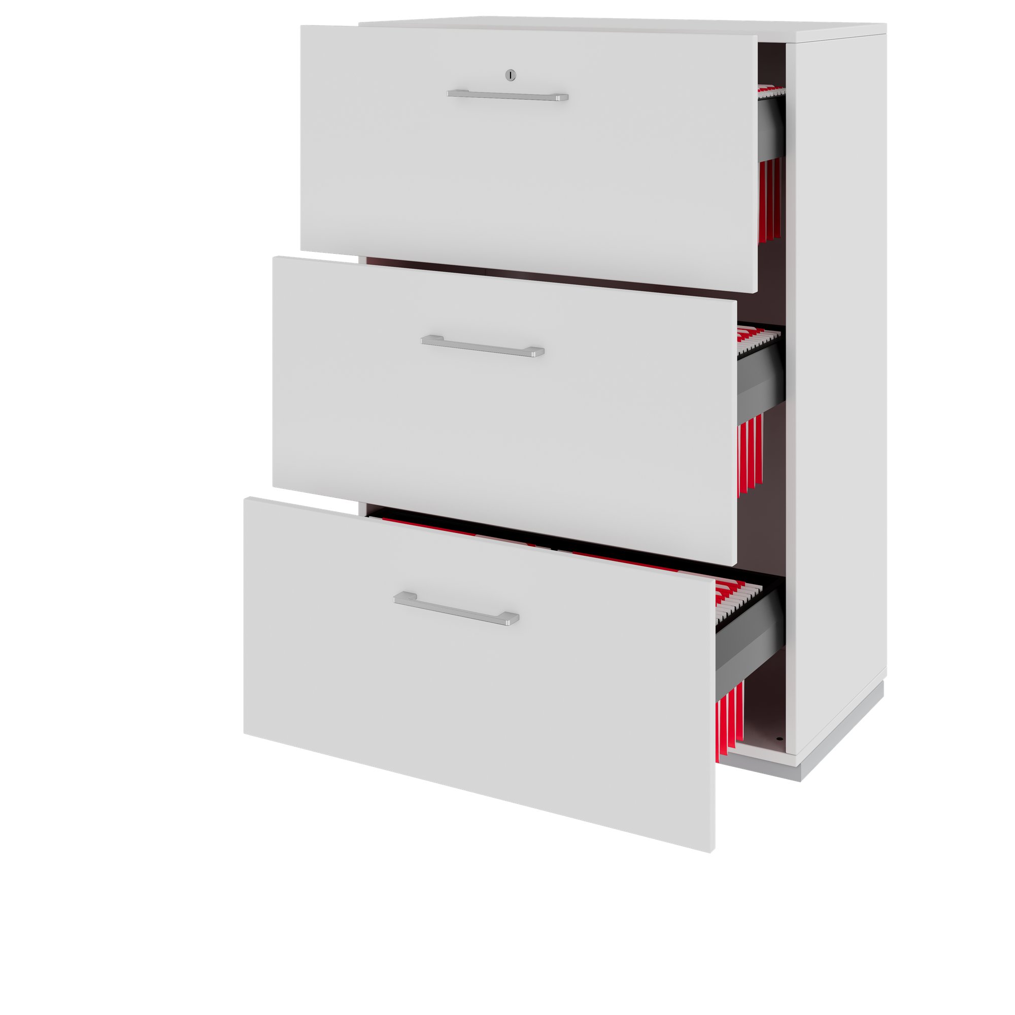 PRO Topping Register Gabinet | 3 OH, 800 x 1140 mm, corpus incollato, grigio - 4 Main Image
