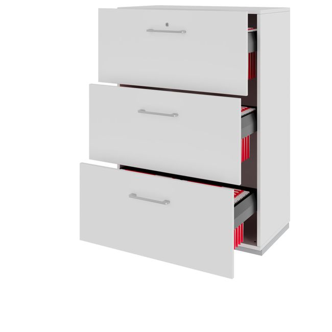 PRO Hängeregisterschrank | 3 OH, 800 x 1140 mm, verleimter Korpus, Grau PRO Hängeregisterschrank | 3 OH, 800 x 1140 mm, verleimter Korpus, Grau