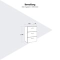 PRO Topping Register Gabinet | 3 OH, 800 x 1140 mm, corpus incollato, grigio - 12 Thumbnail Image