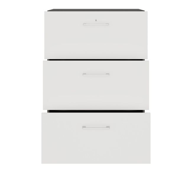 PRO Hängeregisterschrank | 3 OH, 800 x 1140 mm, verleimter Korpus, Graphit / Weiß PRO Hängeregisterschrank | 3 OH, 800 x 1140 mm, verleimter Korpus, Graphit / Weiß
