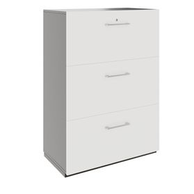PRO Hängeregisterschrank | 3 OH, 800 x 1140 mm, verleimter Korpus, Graphit / Weiß